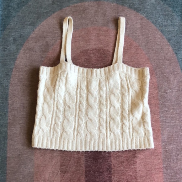 525 America X Revolve Cable Knit Cropped Tank Top - Picture 5 of 14